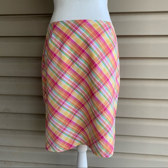 Tailor B. Moss Dresses & Skirts - •Tailor B. Moss•Bright Plaid Lined Skirt - Size 10